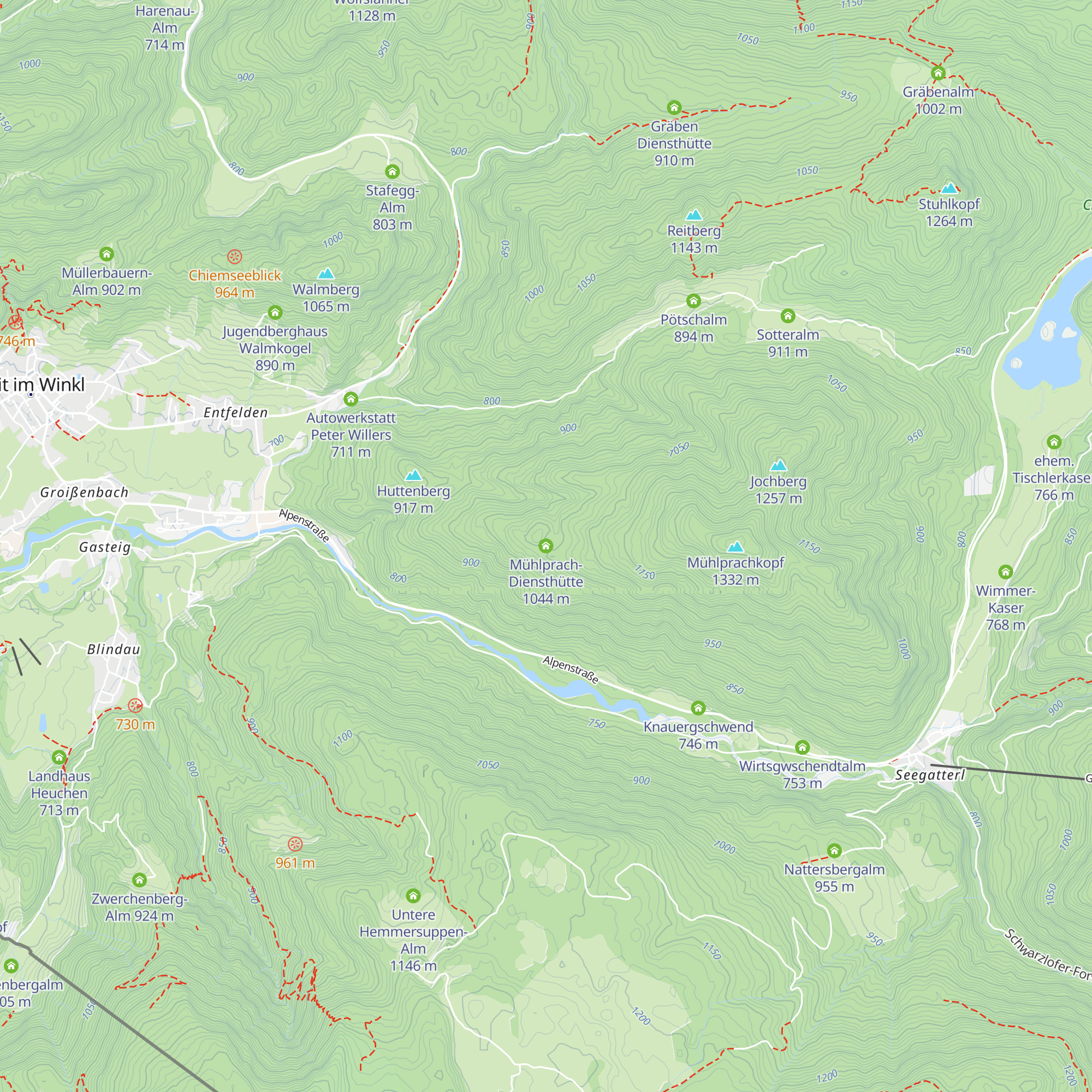 Mühlprach-Diensthütte map