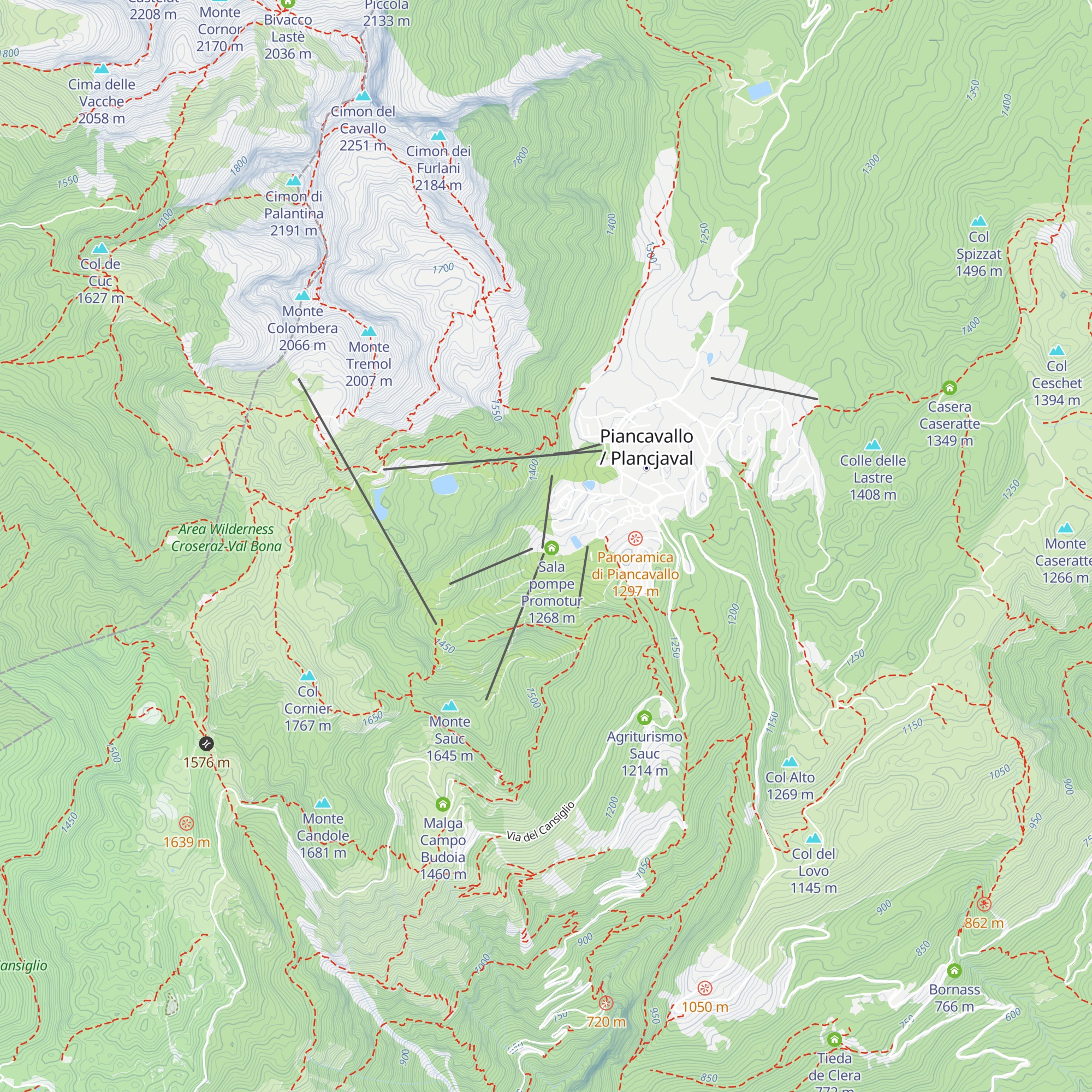 La Busa del Sauc map