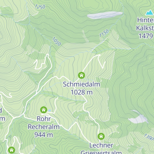 Map of Waldbodenalm, Almgebäude