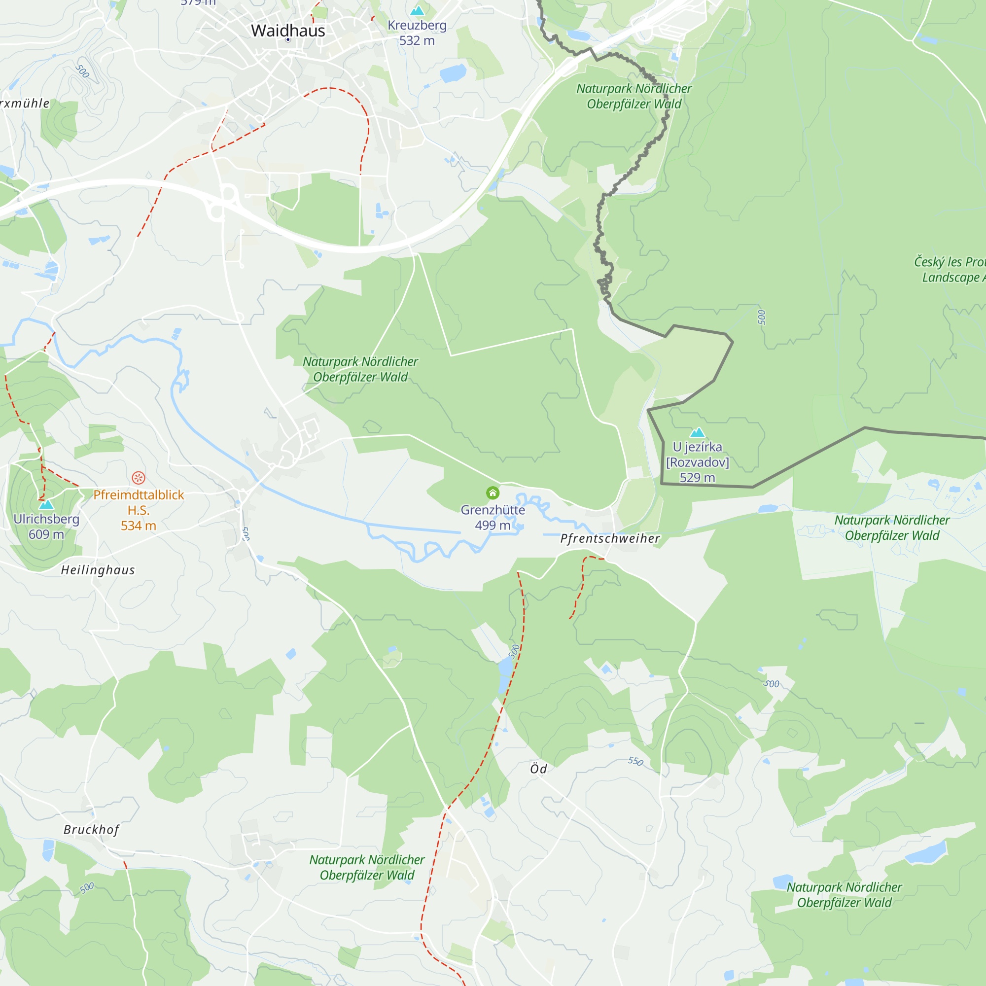 Grenzhütte map