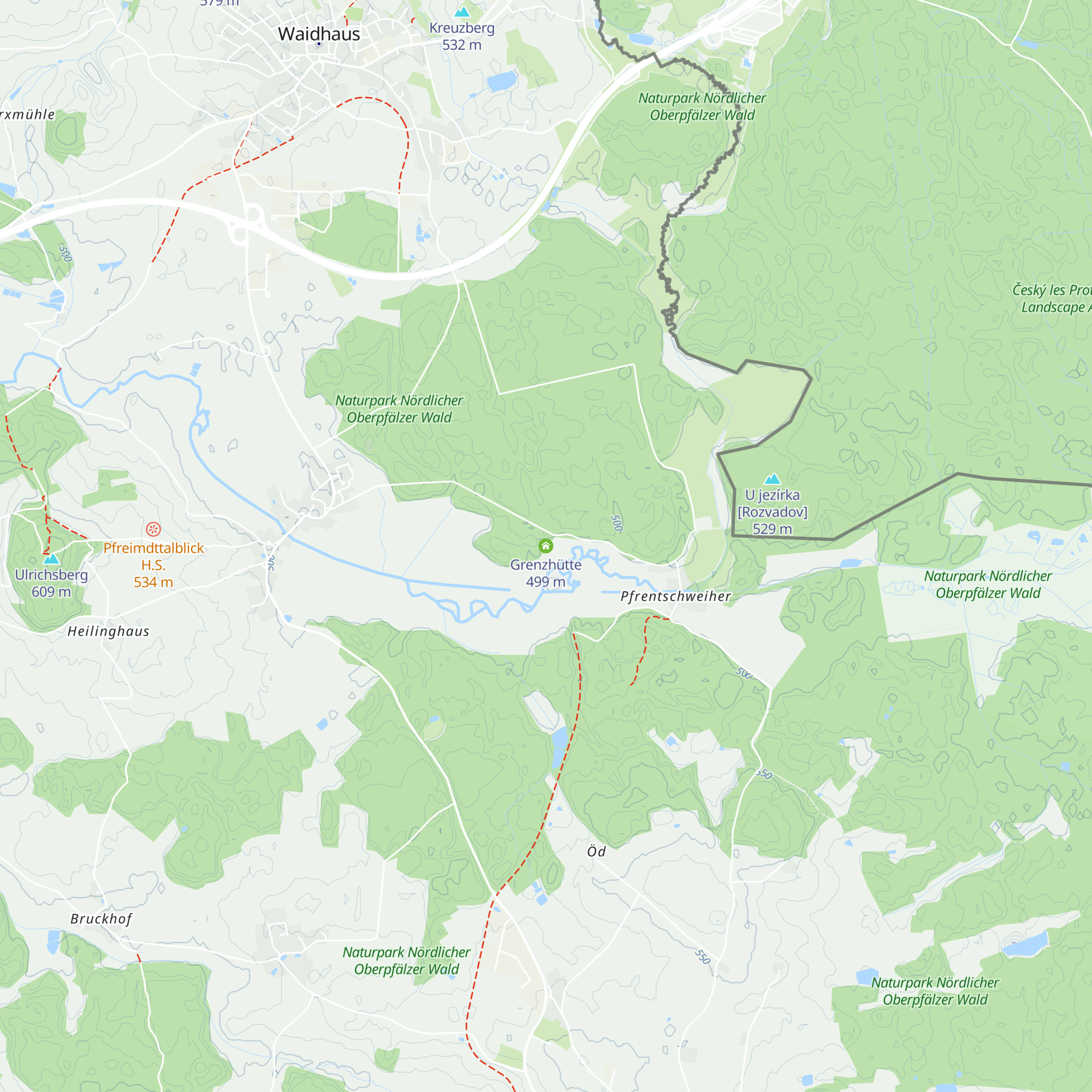 Grenzhütte map