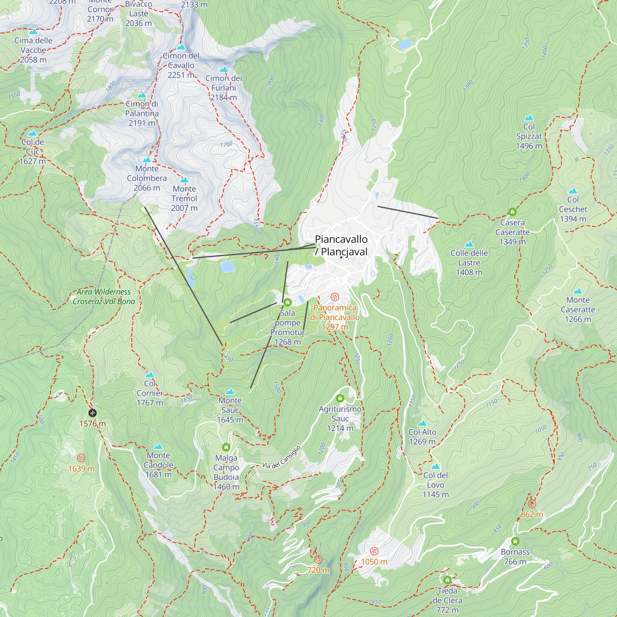 La Genzianella map
