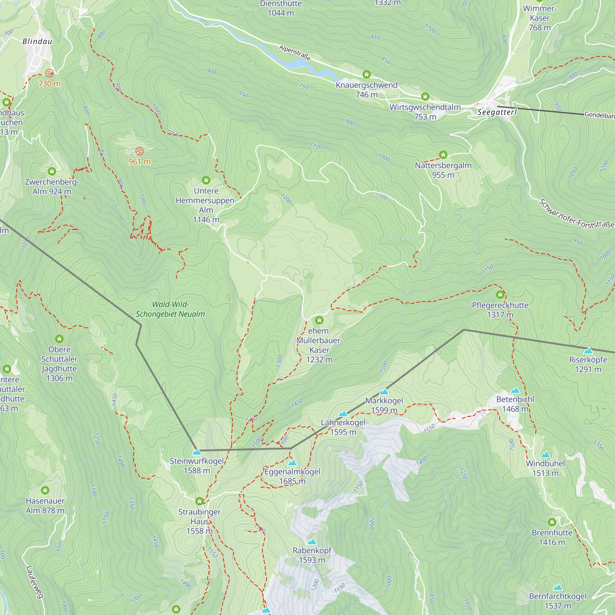 Schweizer Hütte map