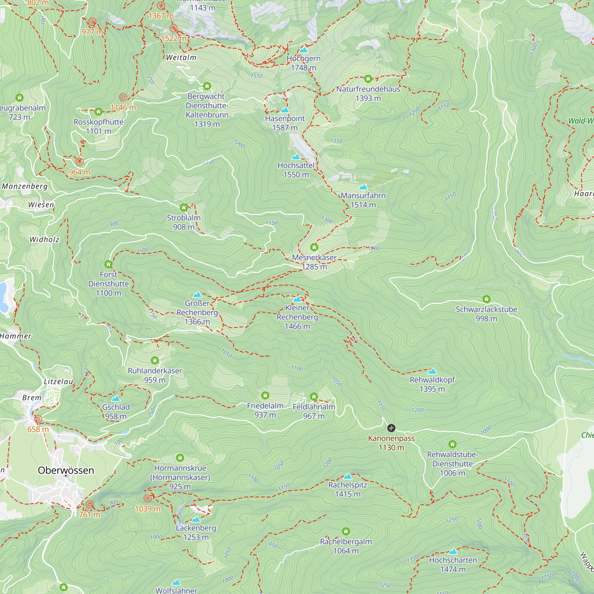 Diensthütte Kleinrechenberg map