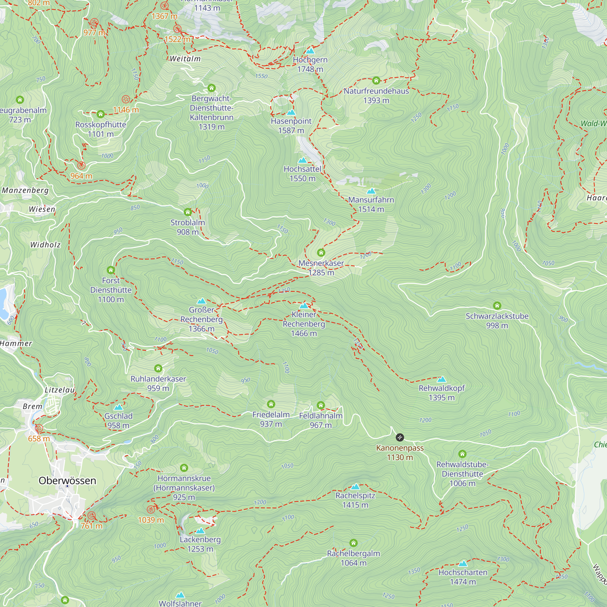 Diensthütte Kleinrechenberg map