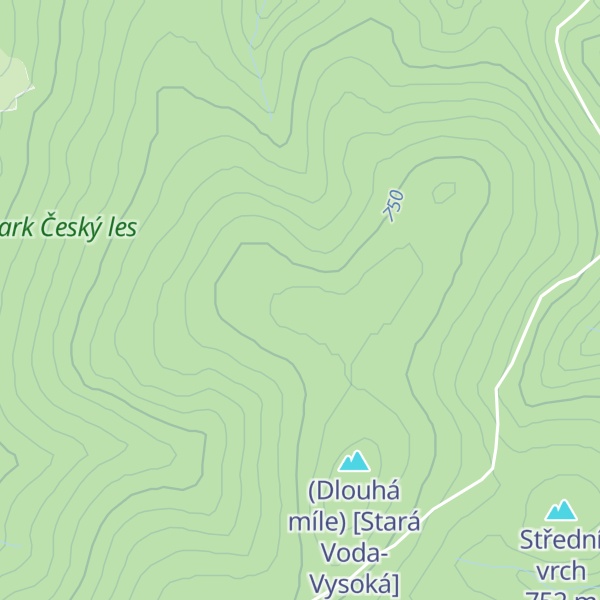 Map of Mechový vrch