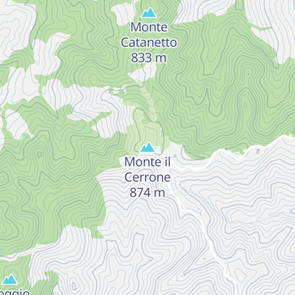 Map of Monte il Cerrone