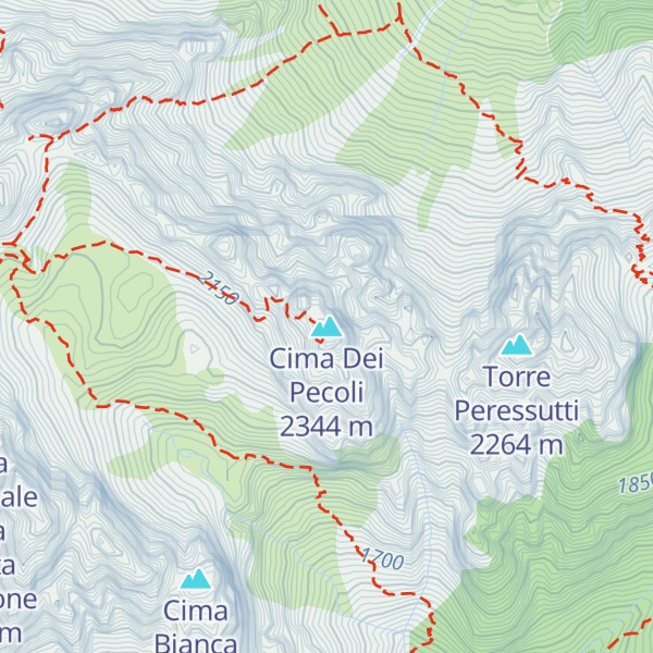 Map of Cima Dei Pecoli