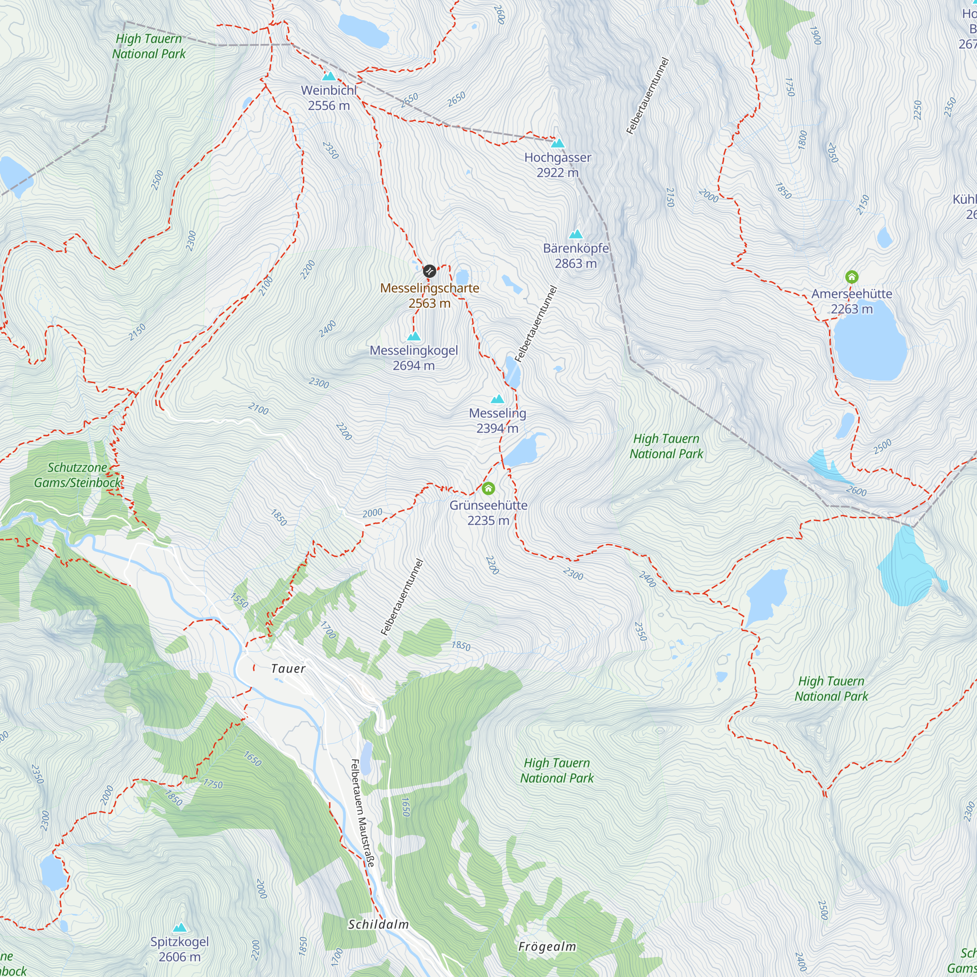 Grünseehütte map