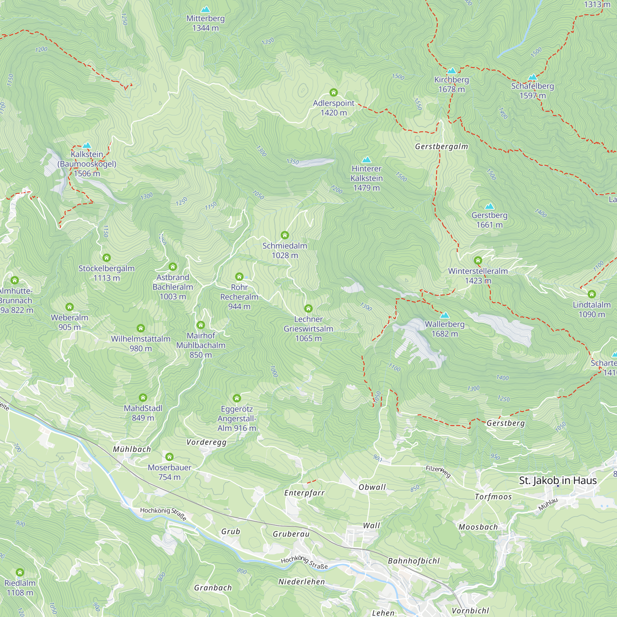 Lechner Grieswirtsalm map