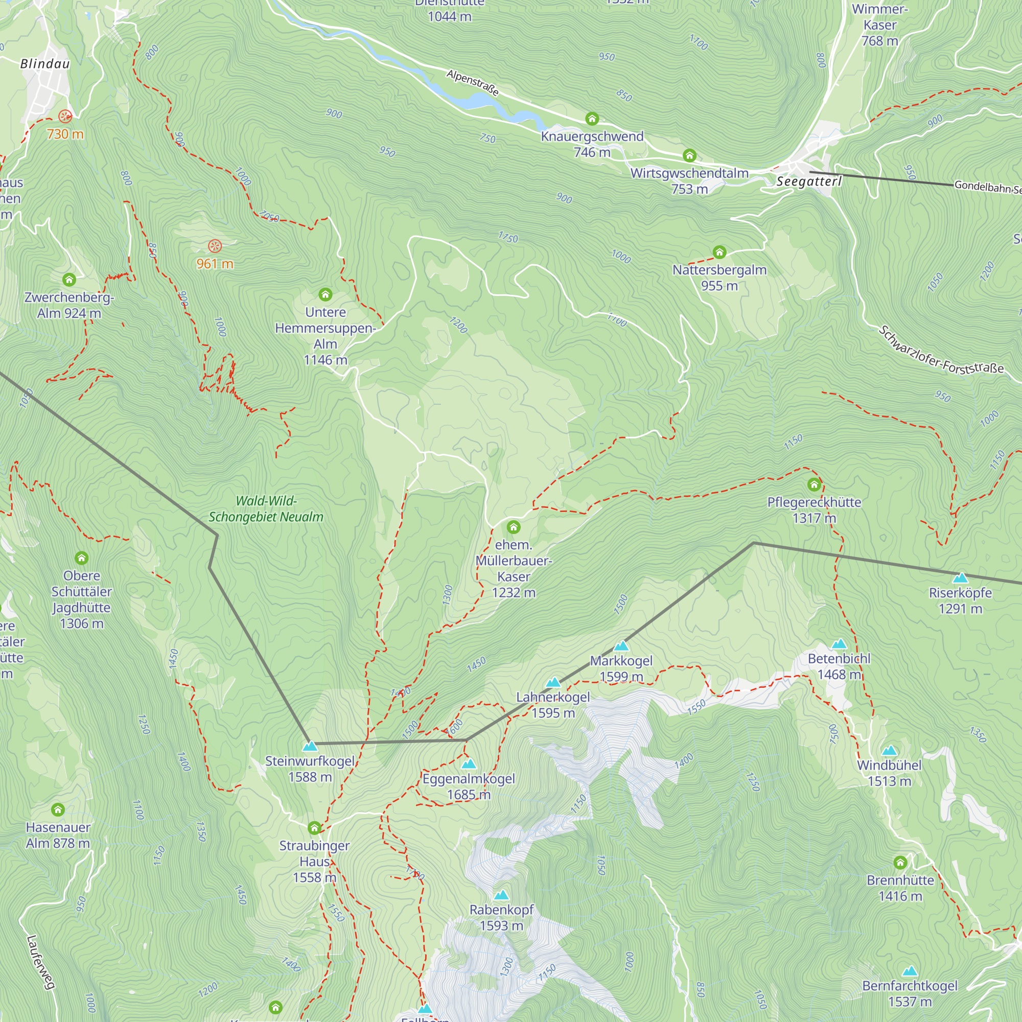 Neuer Posthalter-Kaser map