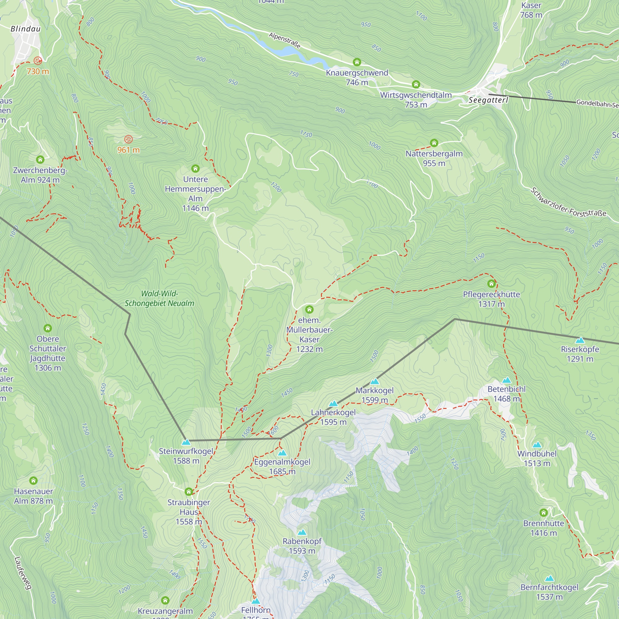 ehem. Müllerbauer-Kaser map