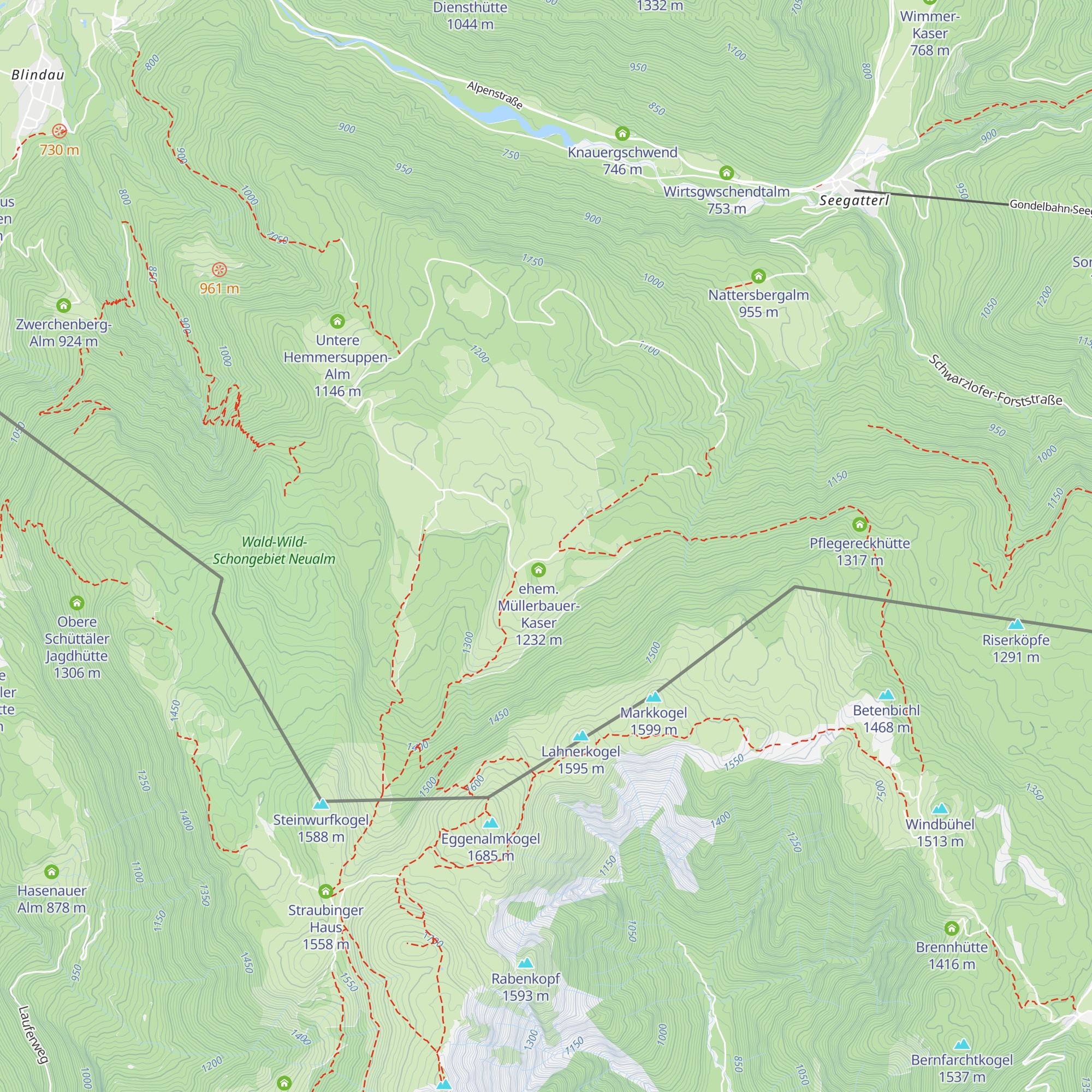 Hemmersuppenalm map