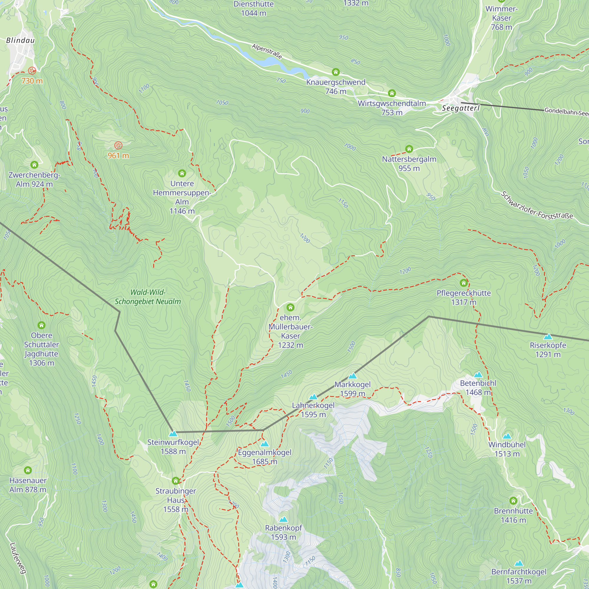 Hemmersuppenalm map