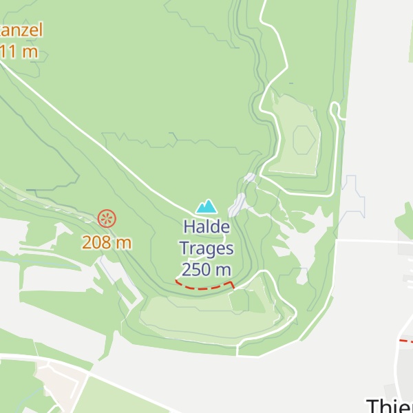 Map of Halde Trages