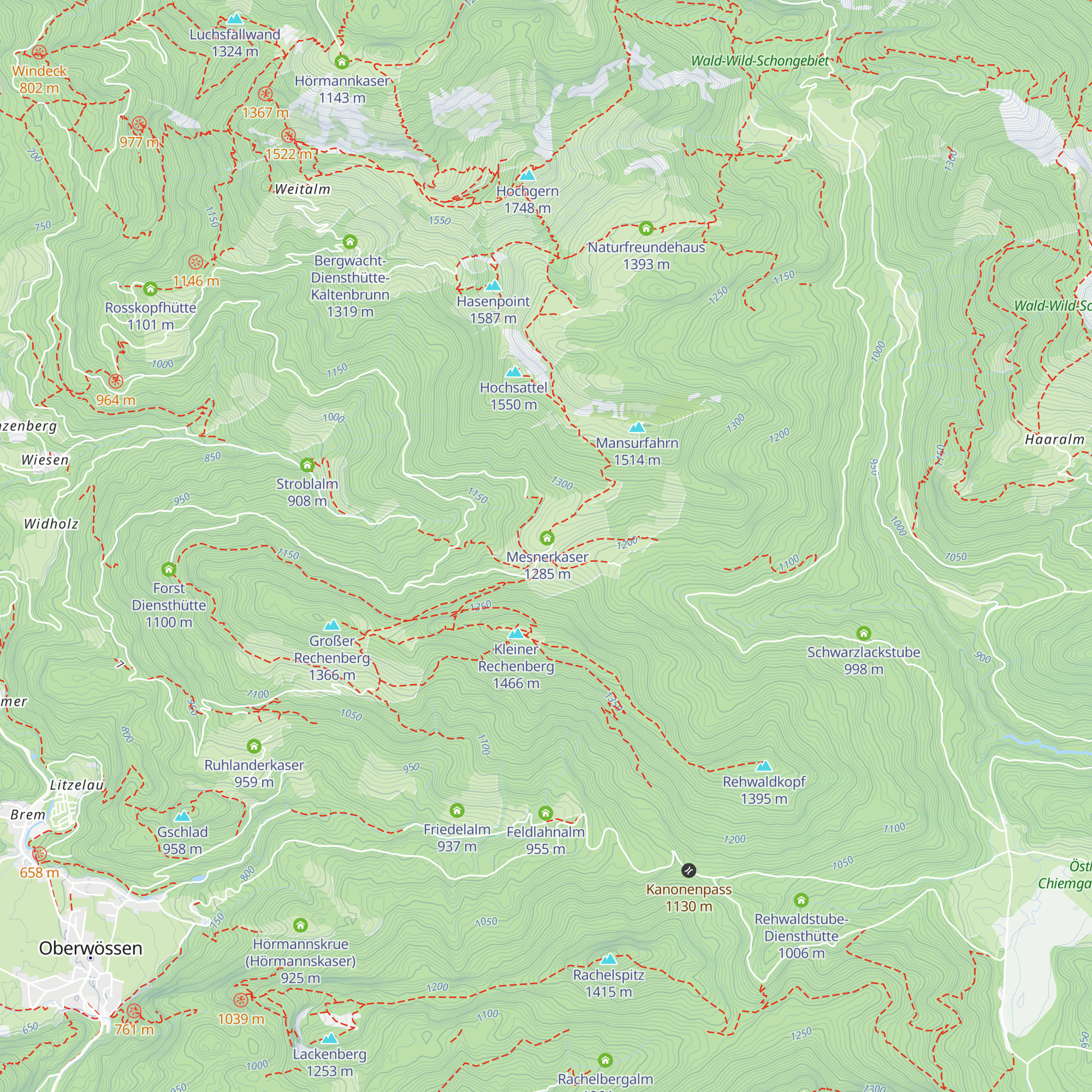 Oberwiedholzerkaser map