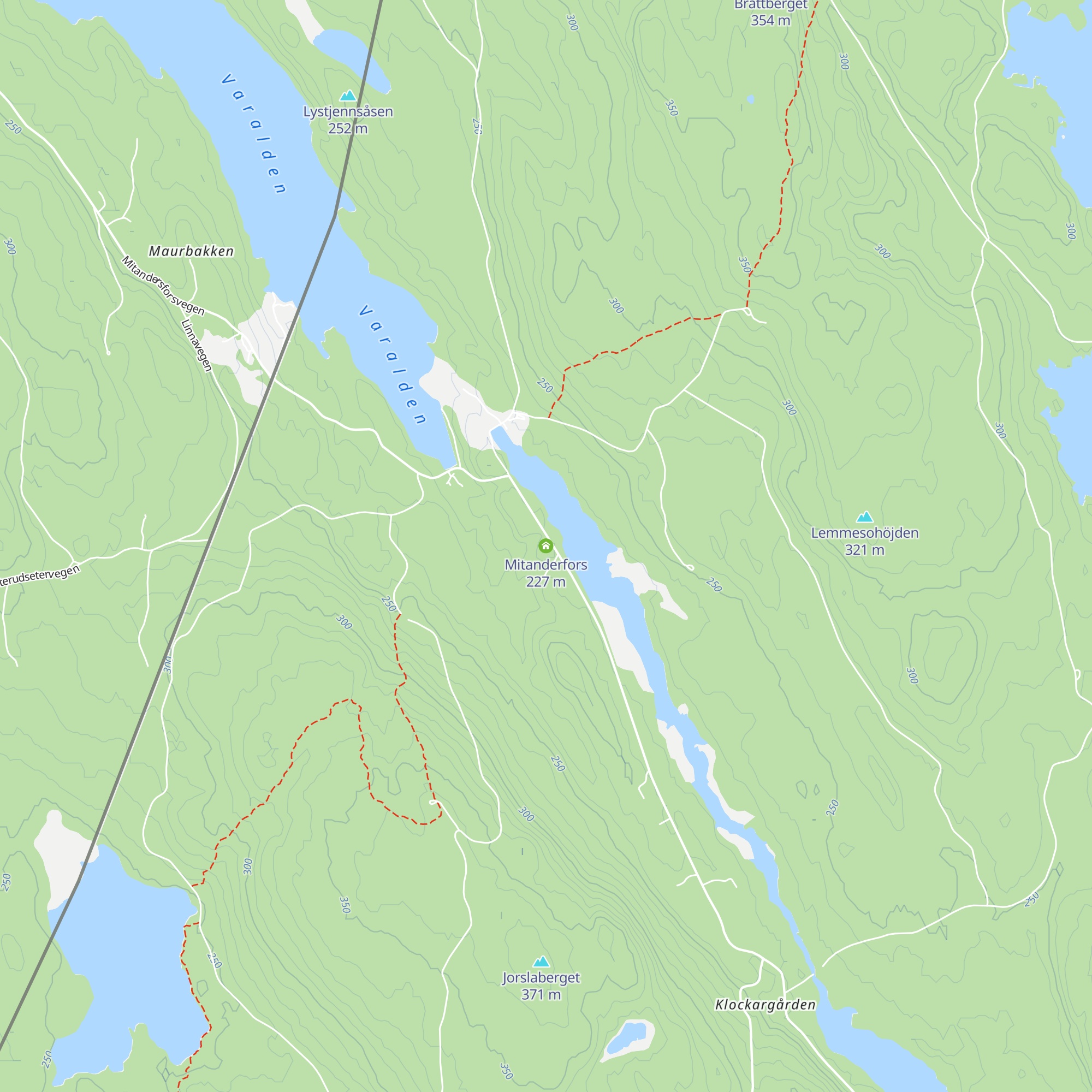 Mitanderfors map