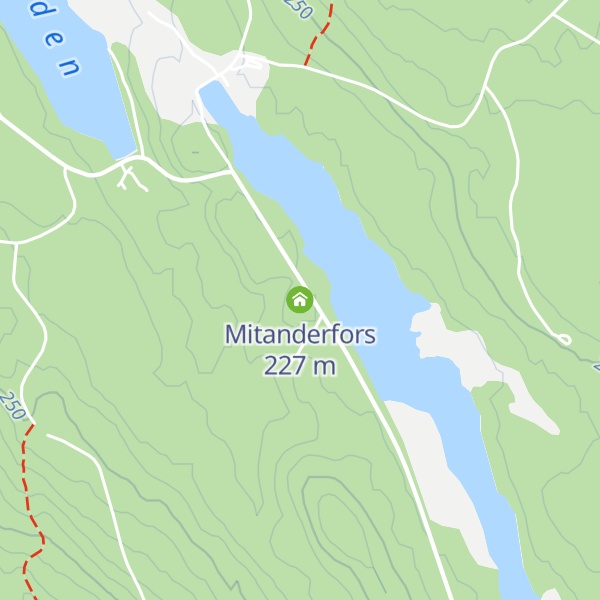 Map of Mitanderfors