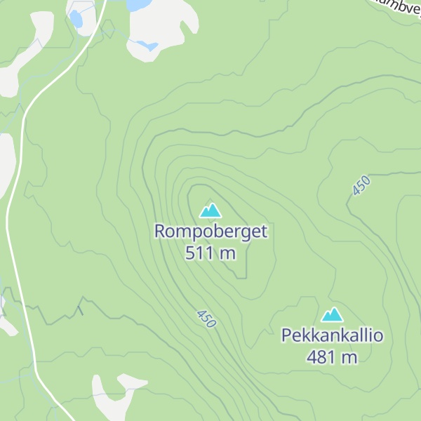 Map of Rompoberget