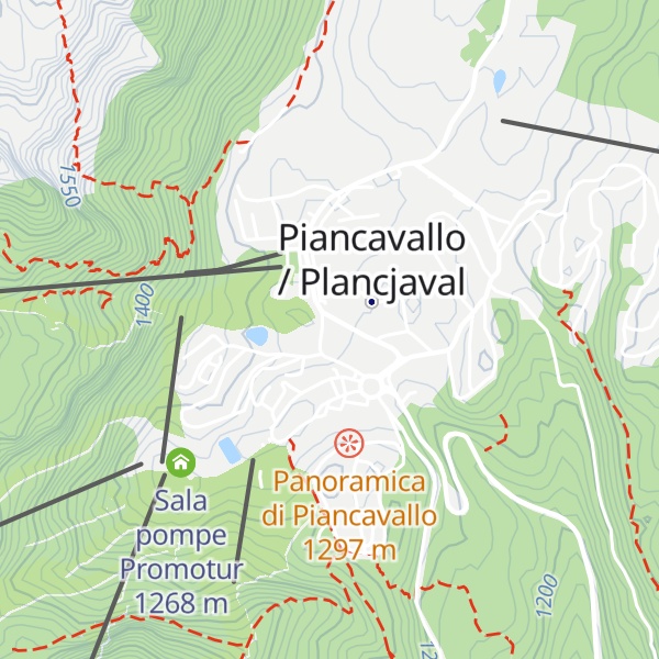 Map of Pizzeria Edelweiss