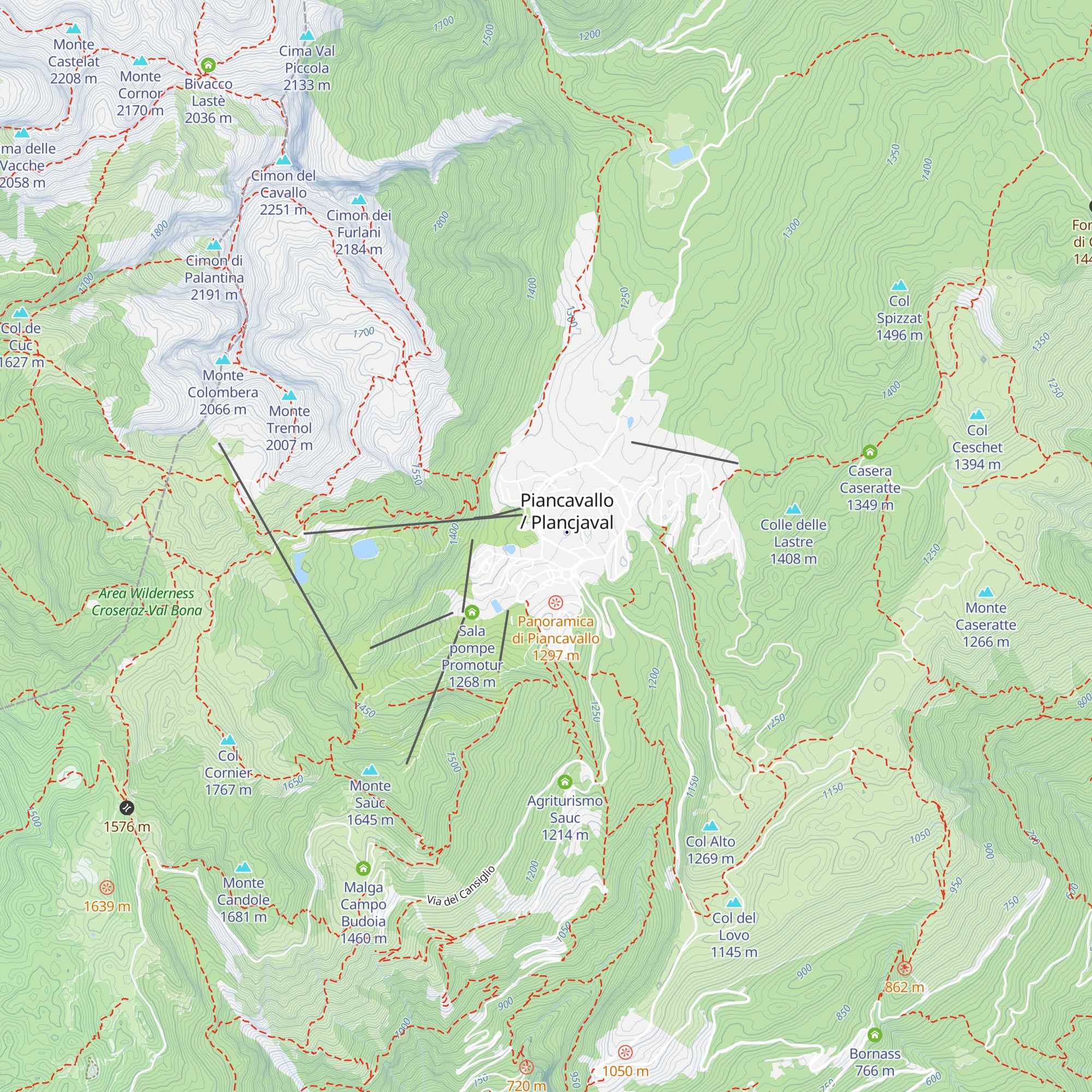 Pizzeria Edelweiss map