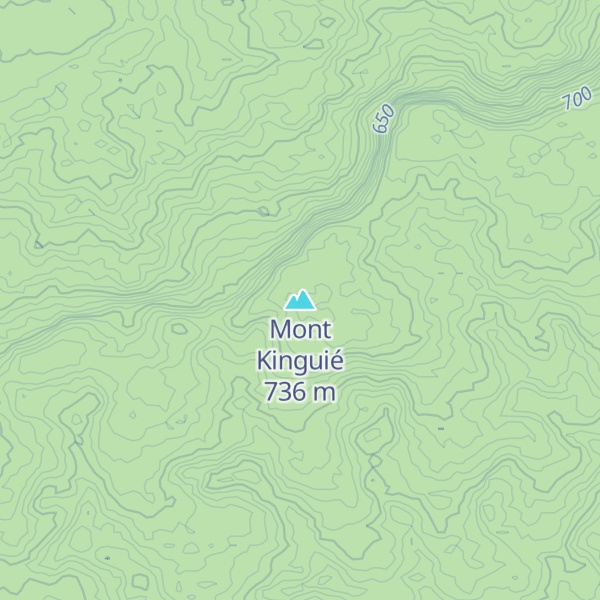 Map of Mont Kinguié