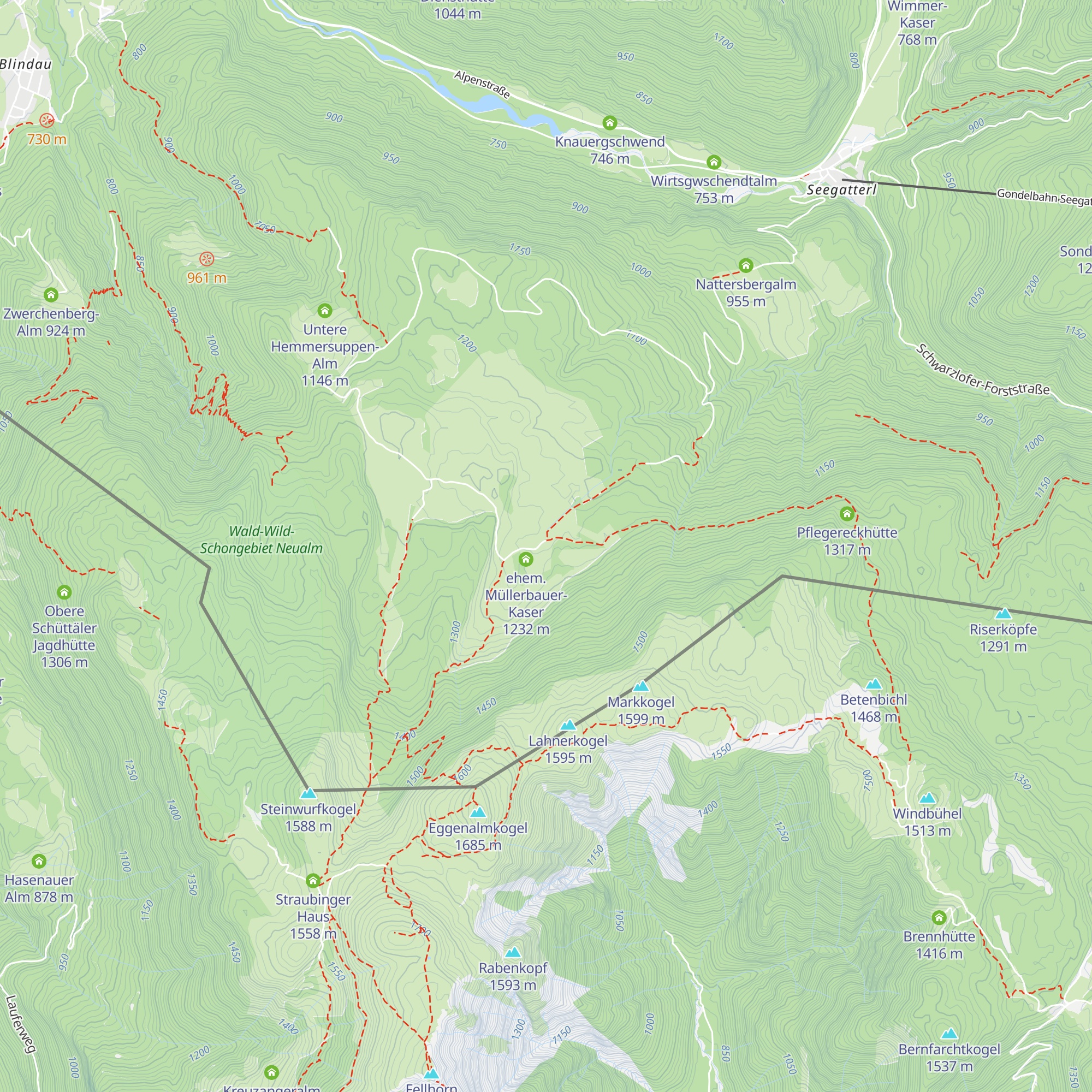 Steinbacher Kaser map