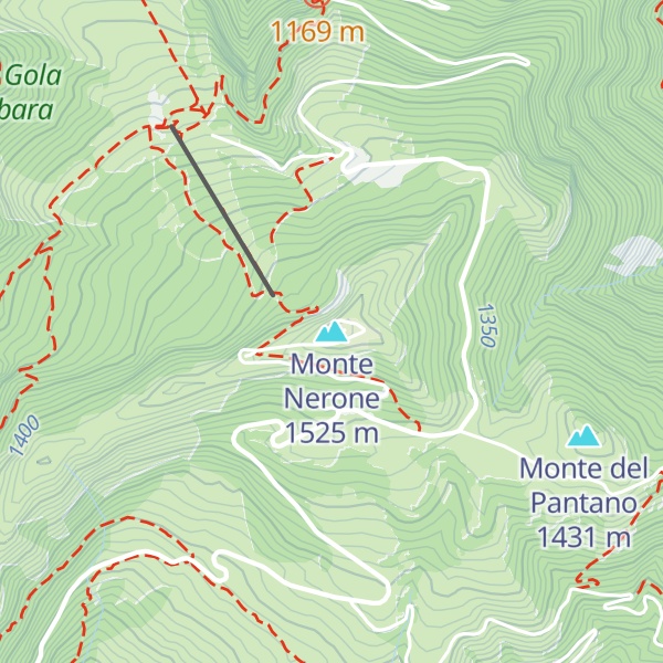 Map of Monte Nerone
