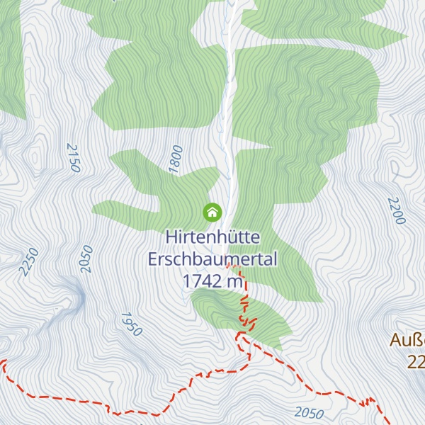 Map of Hirtenhütte Erschbaumertal