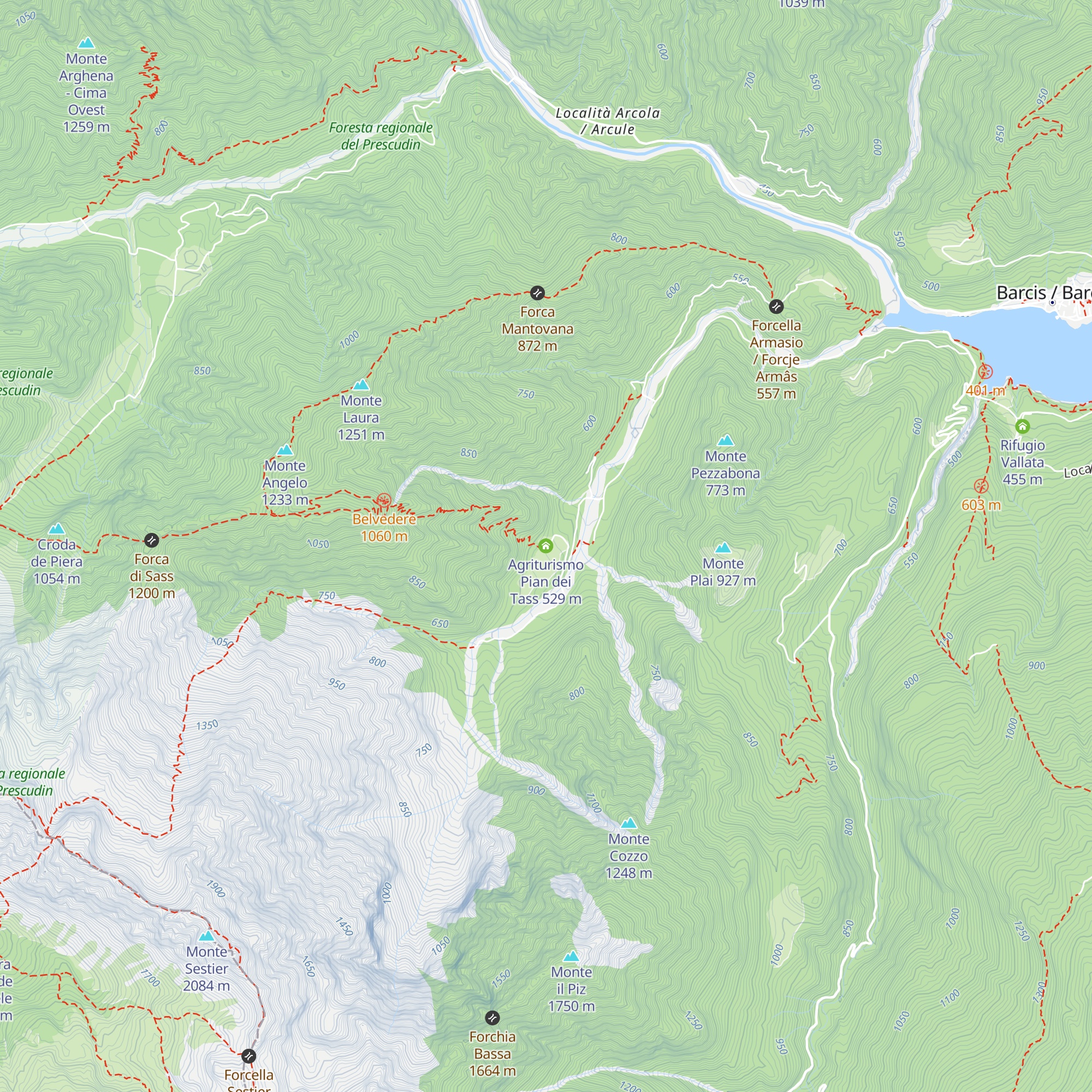 Agriturismo Pian dei Tass map