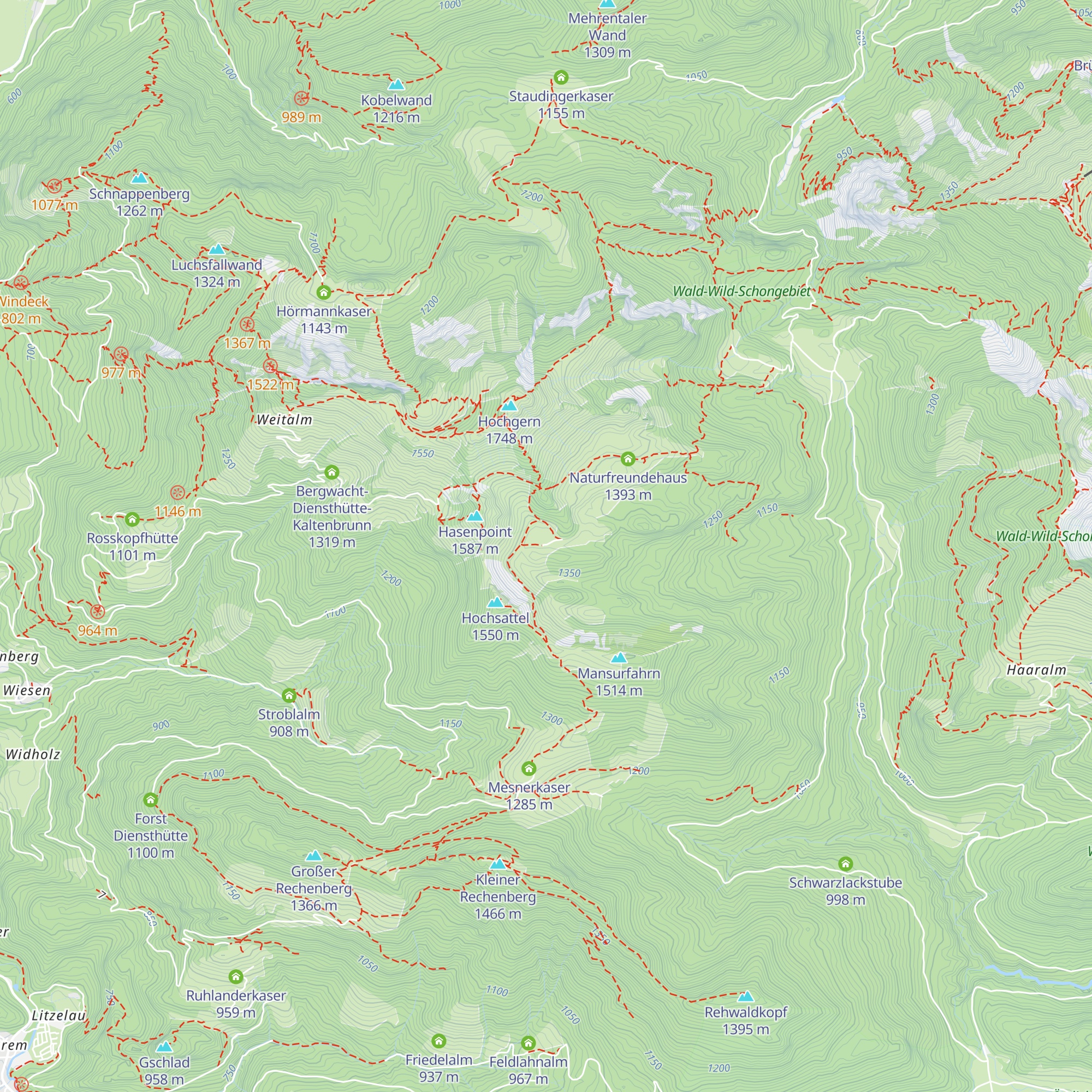Grundbachalm map