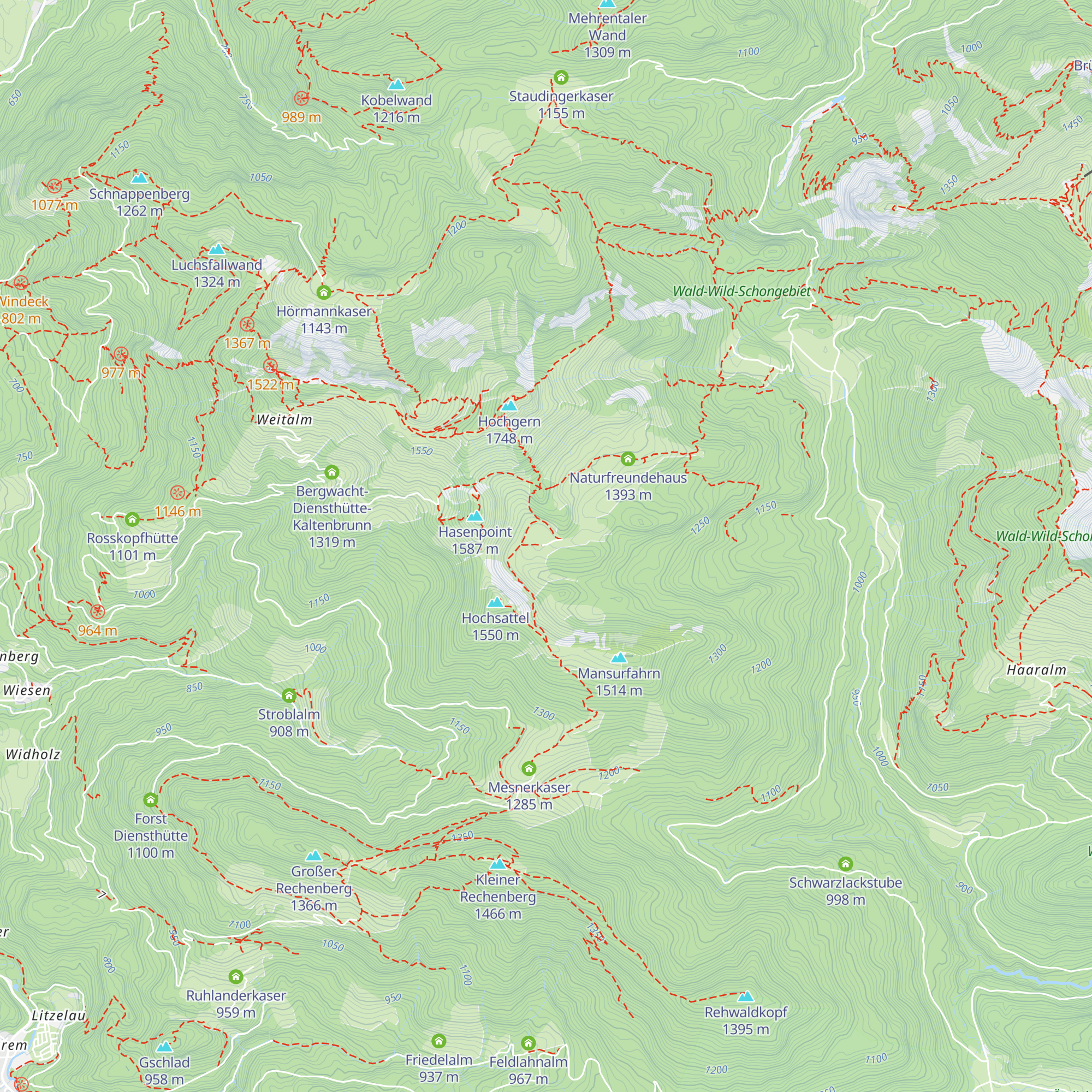 Grundbachalm map