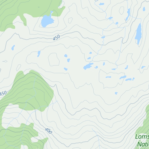 Map of Gavlfjellet