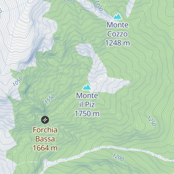 Map of Monte il Piz