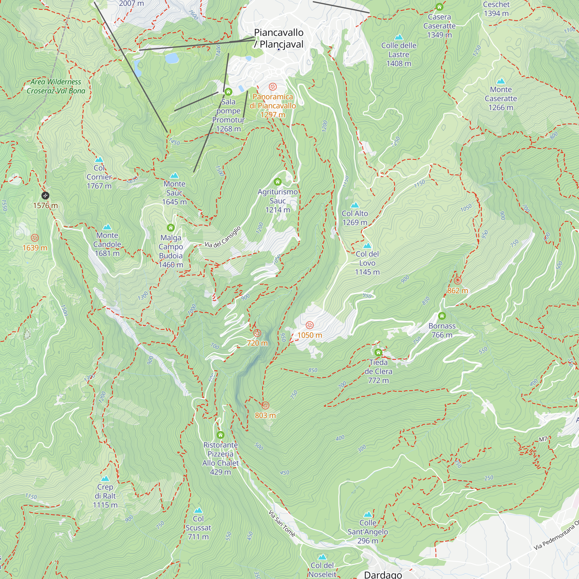 Capanna Doimo map