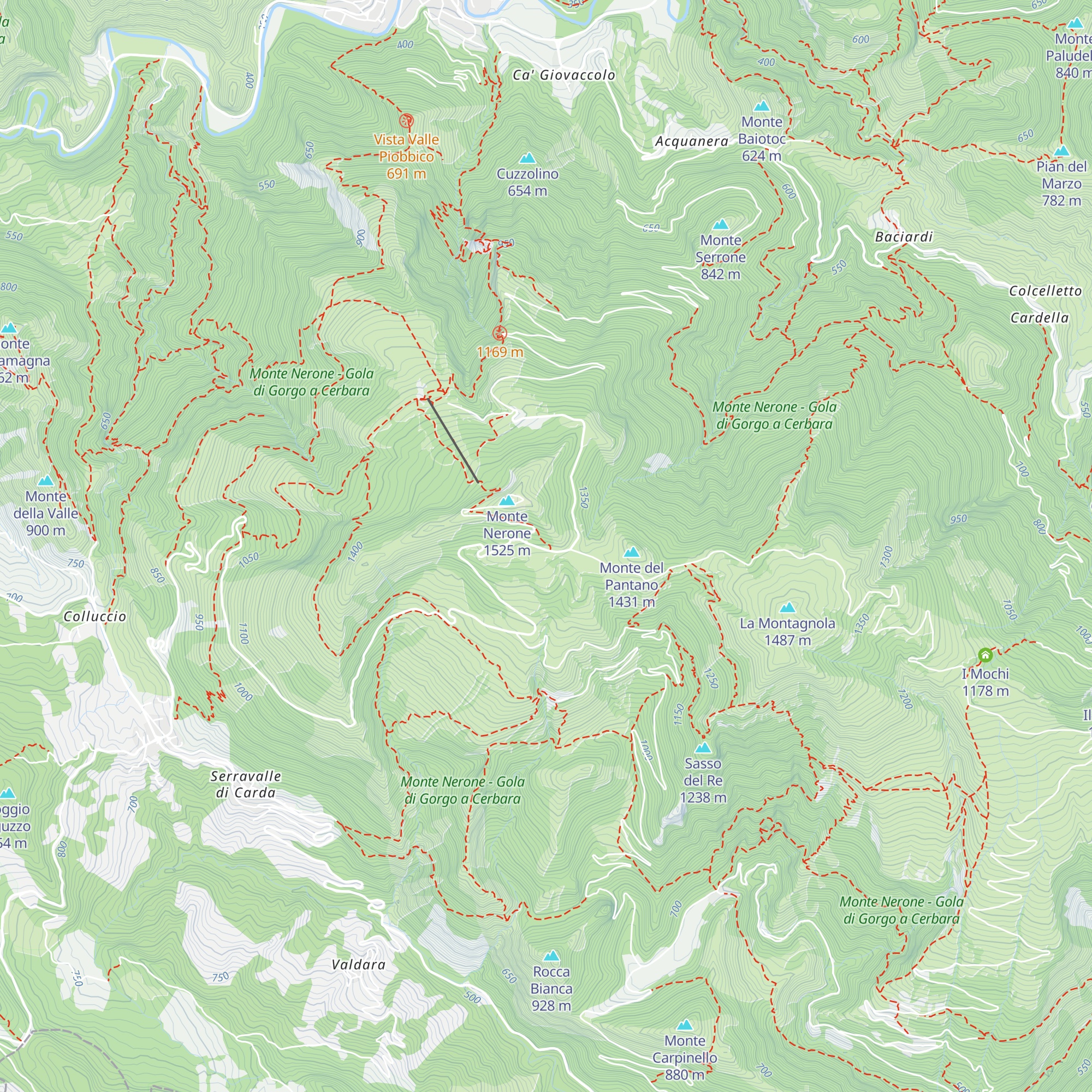 Rifugio Cupa map