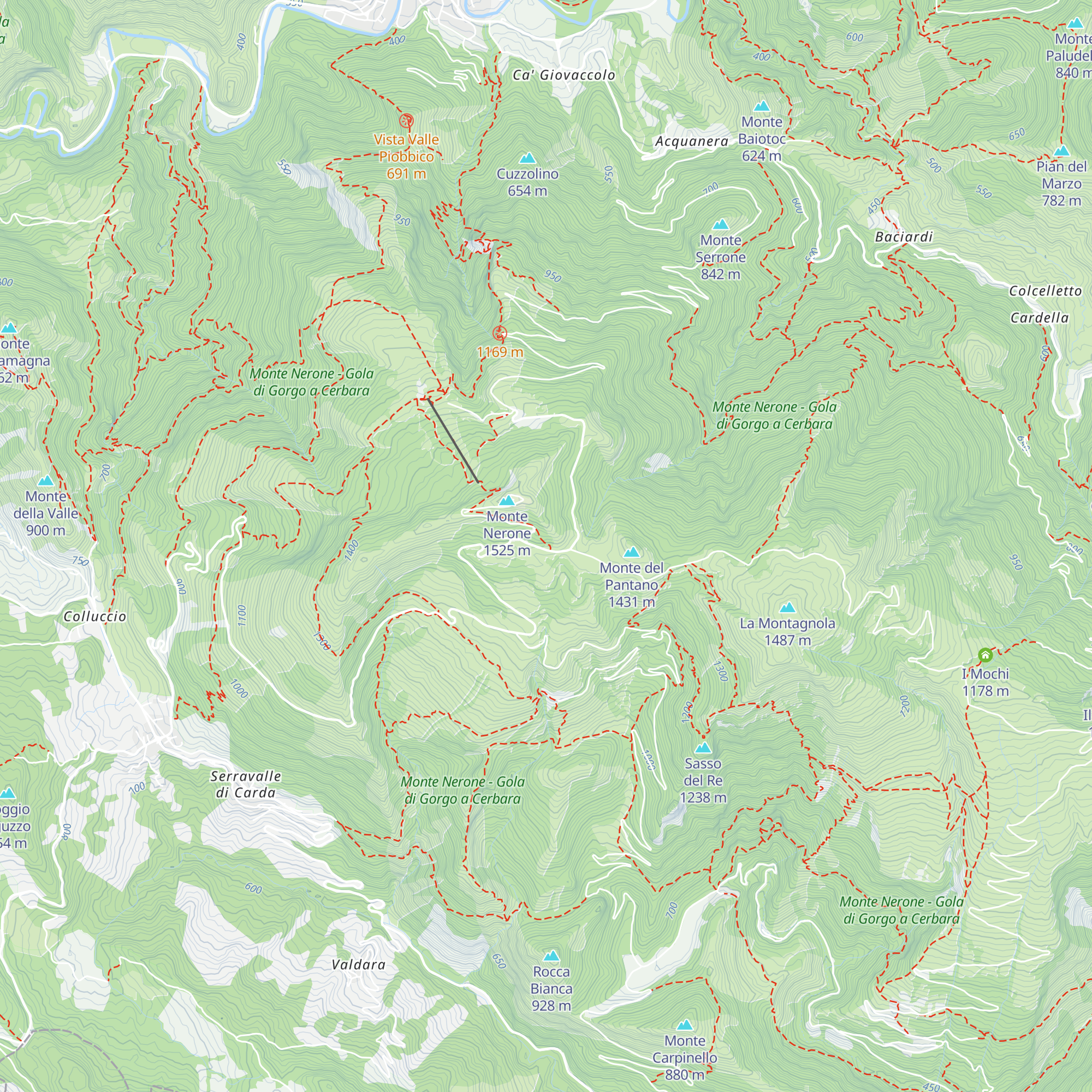 Rifugio Cupa map