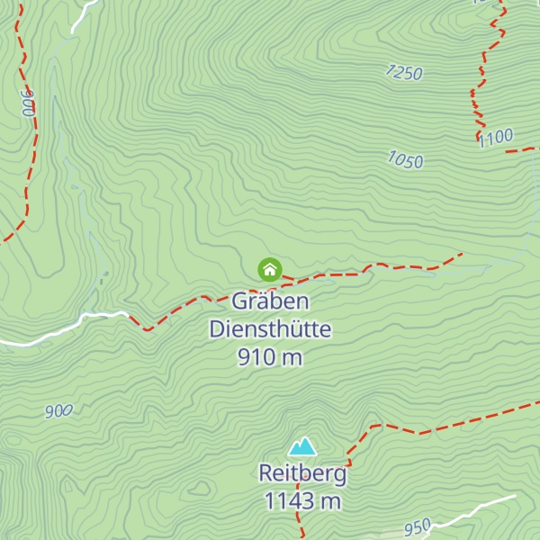 Map of Gräben Diensthütte