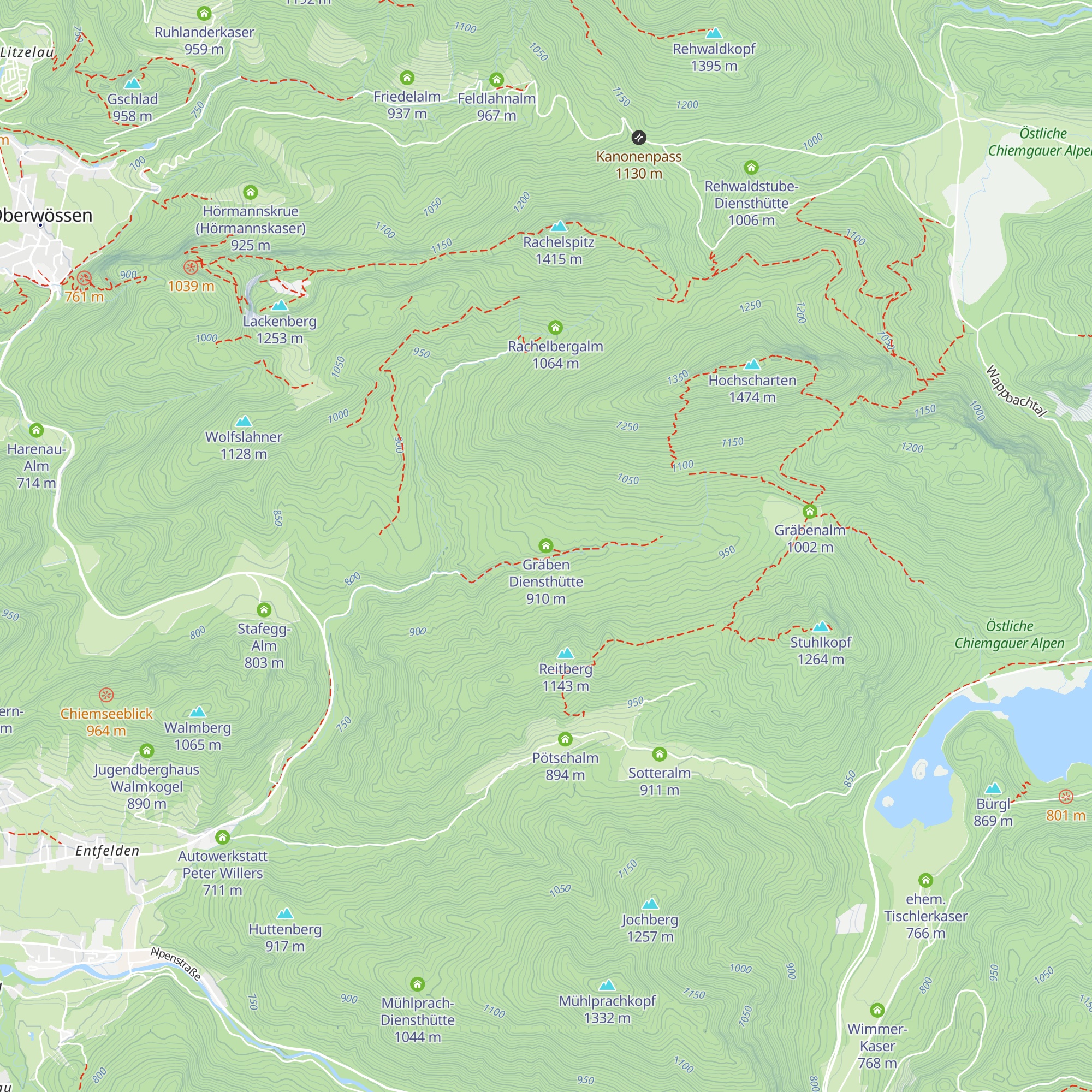 Gräben Diensthütte map