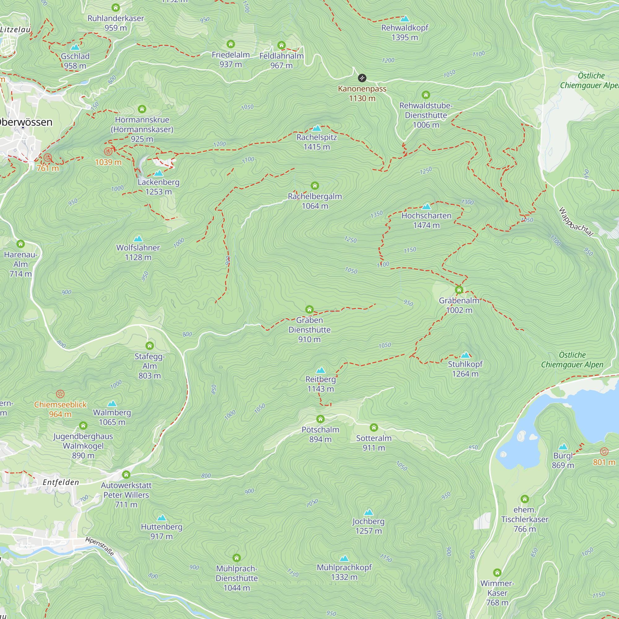 Gräben Diensthütte map