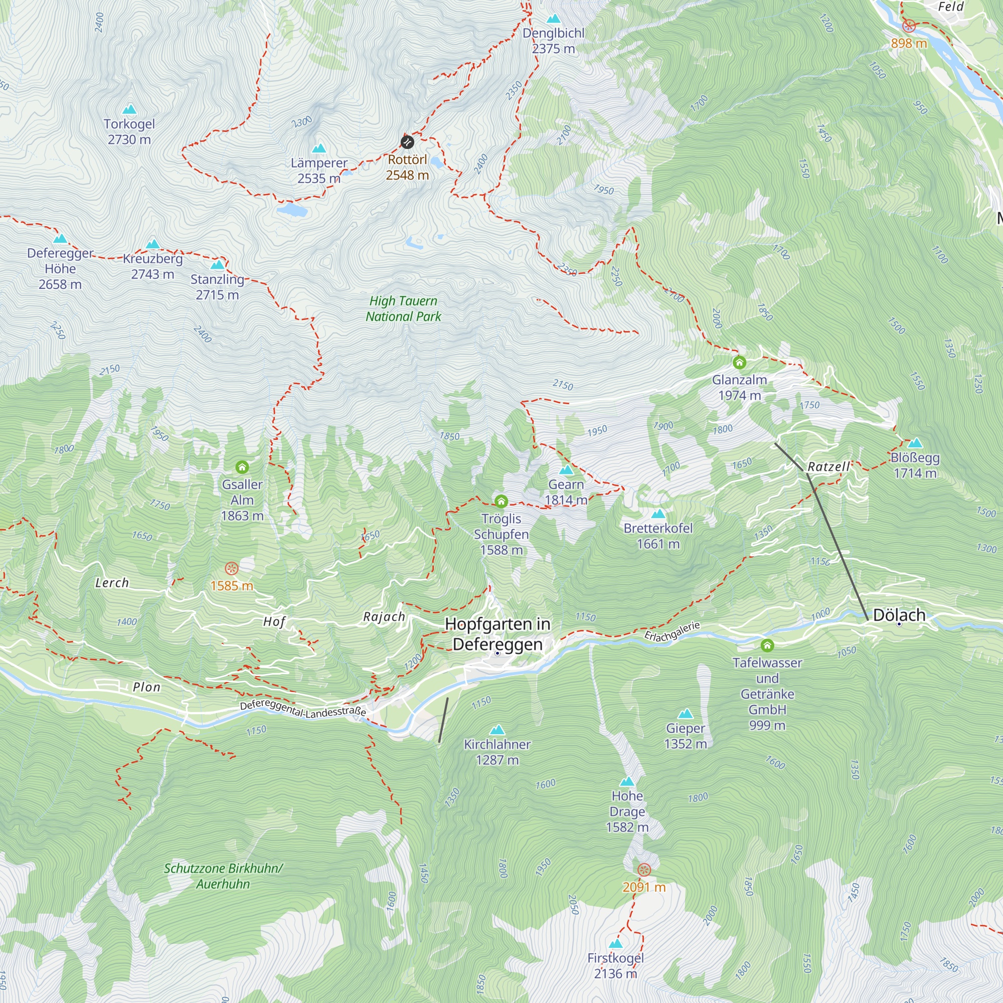 Tröglis Schupfen map