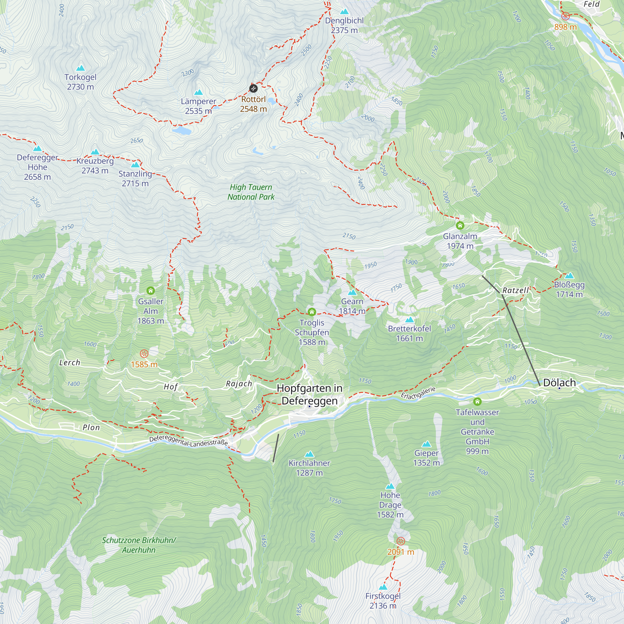 Tröglis Schupfen map