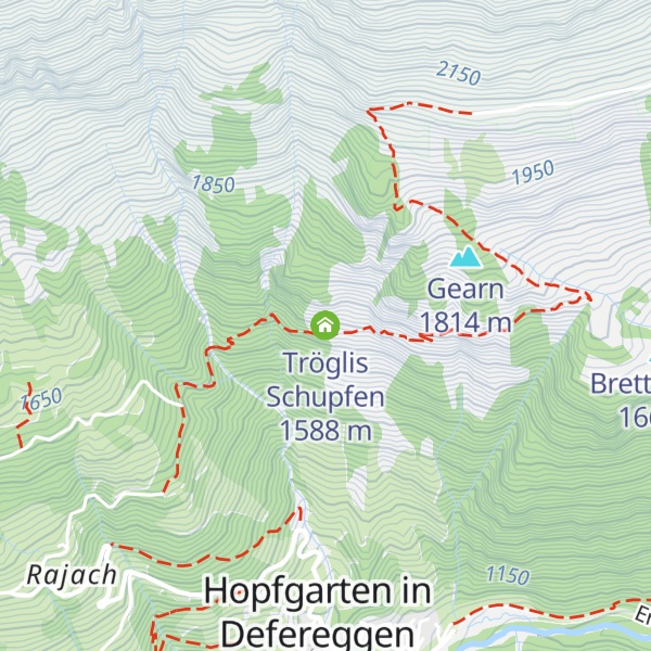 Map of Tröglis Schupfen