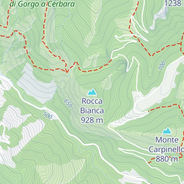 Map of Rocca Bianca