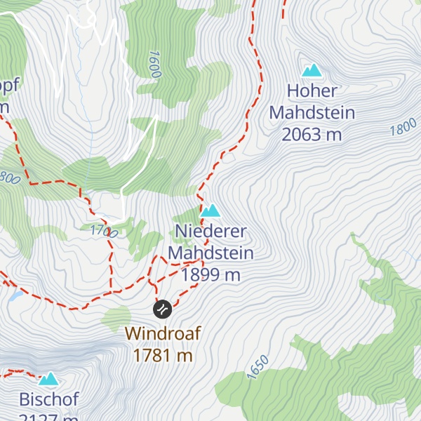 Map of Niederer Mahdstein