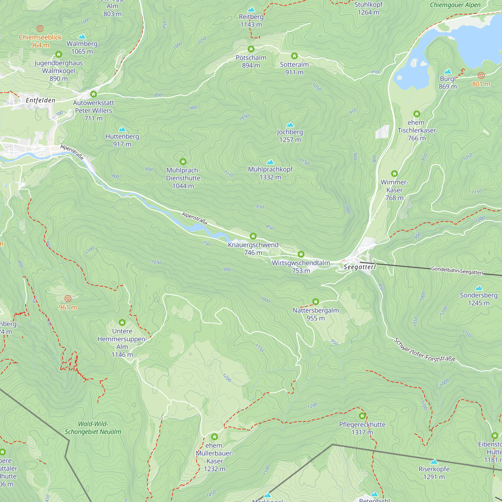 Gartner Gschwendt-Alm map