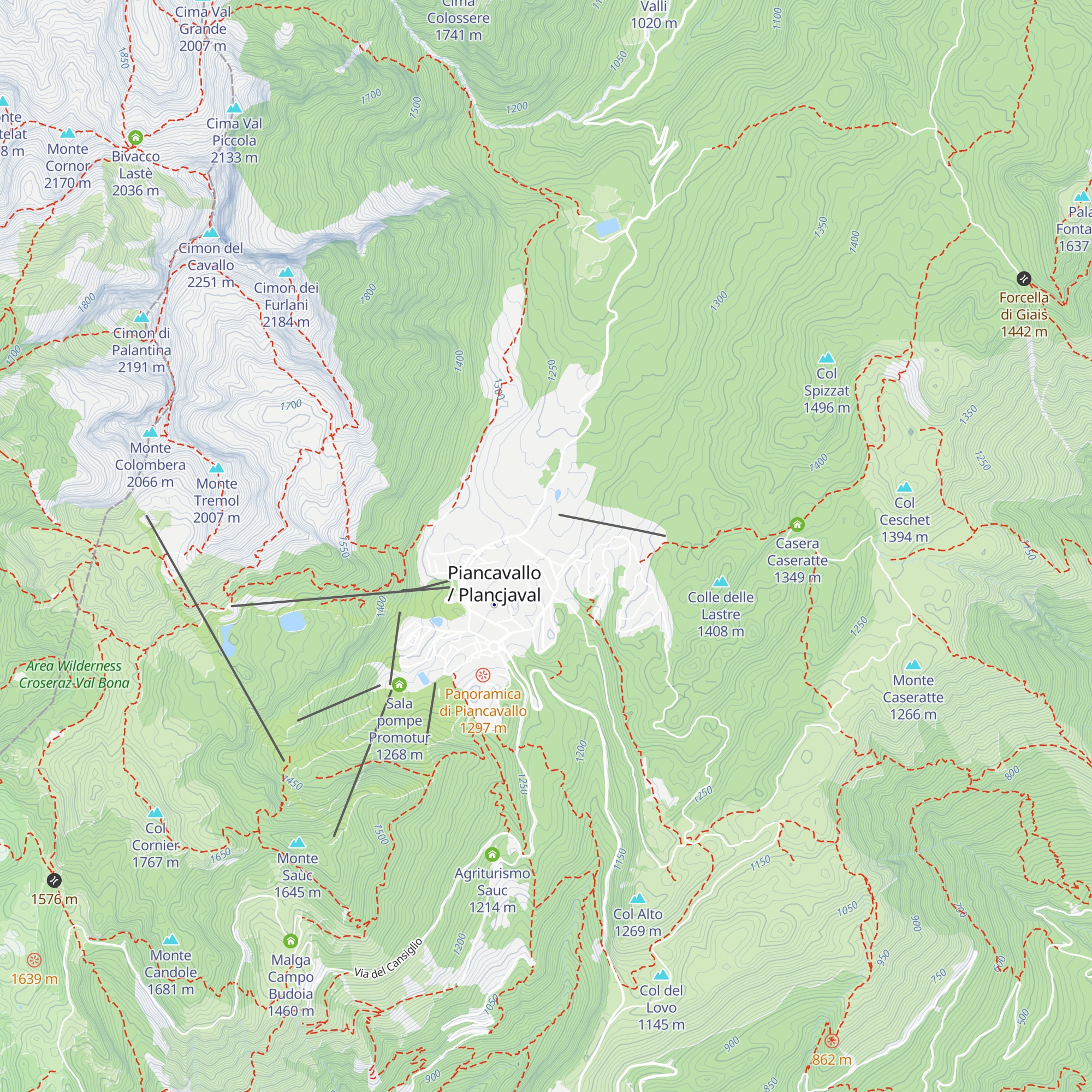 Roncjade map