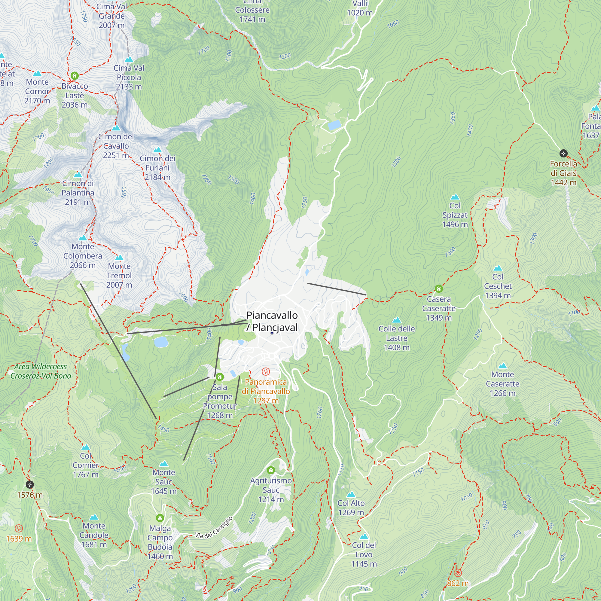 Roncjade map