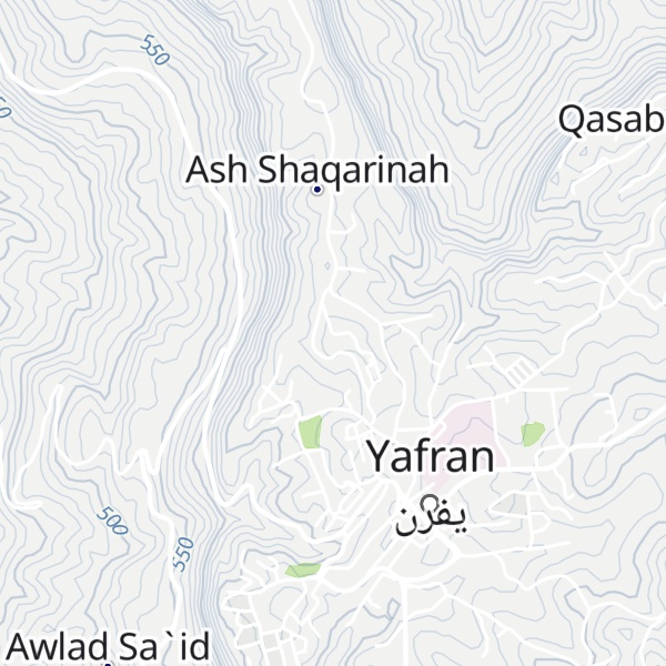 Map of Z̧ahrat Taqşībīn