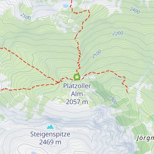 Map of Platzoller Alm